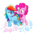 Size: 1280x1301 | Tagged: safe, artist:mn27, pinkie pie, rainbow dash, earth pony, pegasus, pony, g4, cute, dashabetes, diapinkes, duo, female, lesbian, looking at each other, mare, ship:pinkiedash, shipping, signature, simple background, smiling, spread wings, white background, wings