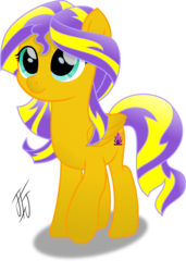 Size: 2141x3135 | Tagged: safe, artist:mlp-scribbles, oc, oc only, oc:sunrise beauty, pegasus, pony, female, gift art, high res, inkscape, mare, movie accurate, ponyscape, recolor, signature, simple background, solo, standing, transparent background, vector