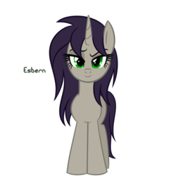 Size: 1024x1024 | Tagged: dead source, safe, artist:wubcakeva, oc, oc only, oc:esbern, pony, unicorn, equestria girls ponified, female, mare, ponified, simple background, solo, transparent background