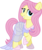 Size: 3806x4500 | Tagged: safe, artist:slb94, fluttershy, pegasus, pony, g4, alternate hairstyle, clothes, dress, female, hoof shoes, looking at you, mare, raised hoof, see-through, simple background, smiling, solo, transparent background, vector