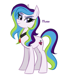 Size: 1024x1024 | Tagged: dead source, safe, artist:wubcakeva, oc, oc only, oc:muse, earth pony, pony, equestria girls ponified, female, gem, mare, ponified, simple background, siren gem, smiling, transparent background