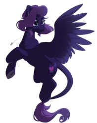 Size: 1100x1400 | Tagged: safe, artist:silentwulv, oc, oc only, oc:ender heart, pegasus, pony, female, mare, simple background, solo, transparent background