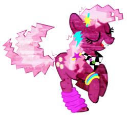 Size: 900x810 | Tagged: safe, artist:uxyd, edit, cheerilee, earth pony, pony, g4, 80s, 80s cheerilee, aesthetics, bracelet, braces, eyes closed, female, jewelry, leg warmers, mare, open mouth, simple background, solo, sticker, transparent background, vaporwave