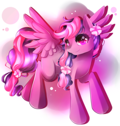 Size: 2392x2524 | Tagged: safe, artist:invidiata, oc, oc only, pony, flower, flower in hair, high res, solo