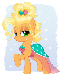 Size: 1800x2200 | Tagged: safe, artist:kas92, applejack, earth pony, pony, g4, season 4, simple ways, applejewel, female, looking at you, mare, solo