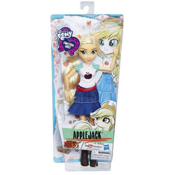 Size: 820x820 | Tagged: safe, screencap, applejack, equestria girls, g4, my little pony equestria girls: better together, box, doll, female, irl, merchandise, photo, toy