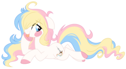 Size: 2396x1311 | Tagged: safe, artist:azure-art-wave, oc, oc only, oc:aris, earth pony, pony, female, mare, prone, simple background, solo, tongue out, transparent background