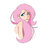 Size: 600x600 | Tagged: safe, artist:guywhodoesart, fluttershy, human, g4, bare shoulder portrait, bare shoulders, bust, embarrassed, female, humanized, long hair, nudity, portrait, simple background, solo, strategically covered, white background