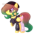 Size: 1042x1018 | Tagged: safe, artist:melodysweetheart, oc, oc only, oc:paint wishes, pegasus, pony, beanie, clothes, commission, female, gorillaz, hat, hoodie, logo, mare, raised hoof, simple background, solo, transparent background