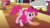 Size: 1280x720 | Tagged: safe, edit, edited screencap, screencap, pinkie pie, discordant harmony, g4, my little pony: friendship is magic, season 7, ball, behaving like a dog, cart, cute, desk, diapinkes, female, implied discord, open mouth, party hats, party planning, solo, speech bubble, store