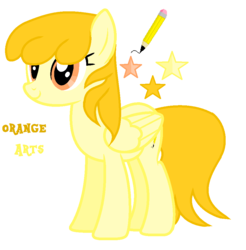 Size: 930x944 | Tagged: safe, artist:cindystaryt, oc, oc only, oc:orange arts, pegasus, pony, female, mare, solo