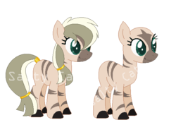 Size: 623x465 | Tagged: safe, artist:salty-king, oc, oc only, hybrid, zony, magical lesbian spawn, offspring, parent:applejack, parent:zecora, parents:applecora, simple background, solo, tail wrap, transparent background