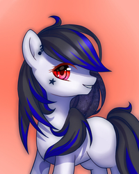Size: 800x1000 | Tagged: safe, artist:leafywind, oc, oc only, earth pony, pony, female, gradient background, mare, solo