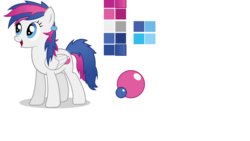 Size: 1920x1080 | Tagged: safe, artist:swivel-zimber, oc, oc only, oc:bubblegum, pegasus, pony, .svg available, female, mare, reference sheet, simple background, solo, svg, transparent background, vector