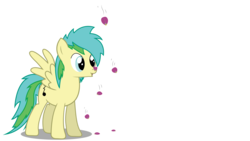 Size: 1920x1080 | Tagged: safe, artist:swivel-zimber, oc, oc only, oc:stormwolf, pegasus, pony, .svg available, female, flower, mare, petal, simple background, solo, svg, transparent background, vector