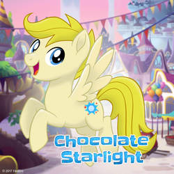 Size: 1080x1080 | Tagged: safe, oc, oc only, oc:chocolate starlight, pegasus, pony, g4, my little pony: the movie, blonde hair, blue eyes, mlp movie pony maker, solo