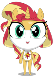 Size: 2851x4023 | Tagged: safe, artist:keronianniroro, sunset shimmer, g4, crossover, keronian, sergeant frog, simple background, species swap, transparent background