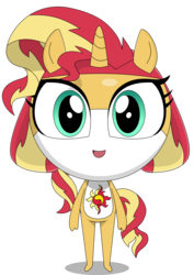 Size: 2851x4023 | Tagged: safe, artist:keronianniroro, sunset shimmer, keronian, g4, crossover, sergeant frog, simple background, species swap, transparent background