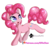 Size: 2100x2000 | Tagged: safe, artist:katakiuchi4u, pinkie pie, earth pony, pony, g4, cute, diapinkes, female, high res, mare, patreon, patreon logo, simple background, smiling, solo, transparent background