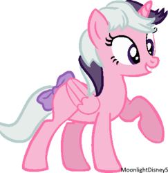 Size: 420x432 | Tagged: safe, artist:thatonefluffs, twilight, alicorn, pony, g1, g4, bow, female, g1 to g4, g1 twilicorn, generation leap, mare, race swap, raised hoof, simple background, solo, tail bow, transparent background