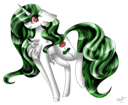 Size: 4611x3776 | Tagged: safe, artist:cat-chai, oc, oc only, oc:rose, pony, unicorn, absurd resolution, chest fluff, female, mare, simple background, solo, transparent background