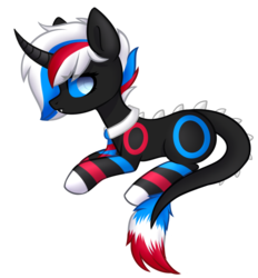 Size: 1416x1524 | Tagged: safe, artist:astralblues, oc, oc only, oc:hallowaga, original species, pony, female, prone, simple background, solo, transparent background