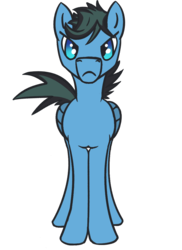 Size: 800x1100 | Tagged: safe, artist:ononim, derpibooru exclusive, oc, oc only, oc:repentant anon, pegasus, pony, 2018 community collab, derpibooru community collaboration, :c, angry, frown, glare, looking at you, male, simple background, solo, stallion, transparent background