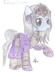 Size: 2550x3300 | Tagged: safe, artist:aridne, pony, high res, ponified, solo, traditional art