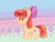 Size: 1280x974 | Tagged: safe, artist:laurasrxfgcc, apple bloom, earth pony, pony, g4, cute, female, filly, smiling, solo