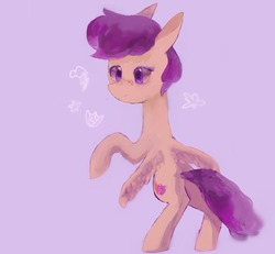 Size: 1280x1185 | Tagged: safe, artist:laurasrxfgcc, scootaloo, pegasus, pony, g4, cutie mark, female, filly, rearing, solo, standing, the cmc's cutie marks