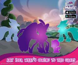 Size: 940x788 | Tagged: safe, gameloft, queen novo, stratus skyranger, classical hippogriff, hippogriff, g4, my little pony: the movie, baby, outline, silhouette