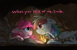 Size: 2500x1627 | Tagged: safe, artist:roseyicywolf, pinkie pie, rainbow dash, earth pony, pegasus, pony, the count of monte rainbow, g4, clothes, crying, duo, edmond dantes, female, injured, mare, pinkie faria, rainbow dantes, the count of monte cristo