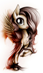 Size: 1080x1800 | Tagged: safe, artist:zetamad, fluttershy, pegasus, pony, g4, female, solo