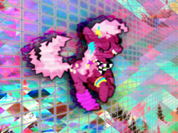 Size: 960x720 | Tagged: safe, cheerilee, earth pony, pony, g4, 80s, 80s cheerilee, female, solo, vaporwave