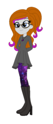 Size: 289x667 | Tagged: safe, artist:allegro15, artist:cookiechans2, oc, oc only, oc:willow, equestria girls, g4, base used, boots, clothes, glasses, high heel boots, high heels, shoes, simple background, solo, transparent background