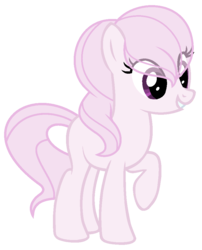 Size: 786x974 | Tagged: safe, artist:crystalponyart7669, oc, oc only, oc:anonats, earth pony, pony, female, magical lesbian spawn, mare, offspring, parent:diamond tiara, parent:sweetie belle, parents:diamondbelle, raised hoof, simple background, solo, transparent background
