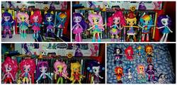 Size: 960x460 | Tagged: safe, applejack, fluttershy, pinkie pie, rainbow dash, rarity, sunset shimmer, twilight sparkle, equestria girls, g4, doll, equestria girls minis, female, irl, photo, toy