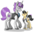Size: 2000x2000 | Tagged: safe, artist:chelseawest, oc, oc only, oc:ianto, oc:richard, pony, unicorn, clothes, cufflinks, cuffs (clothes), gay, high res, male, oc x oc, shipping, simple background, size difference, stallion, transparent background