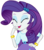 Size: 618x696 | Tagged: safe, artist:thebar, edit, edited screencap, screencap, rarity, equestria girls, equestria girls specials, g4, my little pony equestria girls: dance magic, belt, bracelet, cute, eyes closed, female, gem, jewelry, laughing, not a vector, open mouth, raribetes, simple background, solo, transparent background