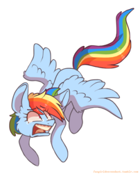 Size: 2181x2700 | Tagged: safe, artist:fangirldescendant, rainbow dash, pony, g4, crying, female, flying, high res, simple background, solo, white background