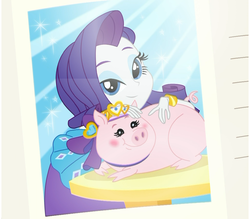 Size: 1920x1685 | Tagged: safe, screencap, rarity, pig, a queen of clubs, equestria girls, equestria girls series, g4, jewelry, smiling, tiara