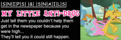 Size: 600x200 | Tagged: safe, artist:shadesmaclean, snails, snips, g4, anti-drug, parody