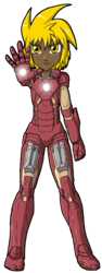 Size: 1153x3054 | Tagged: safe, artist:artemis-polara, oc, oc only, oc:golden gear, equestria girls, g4, armor, clothes, commission, costume, equestria girls-ified, iron man, marvel, simple background, solo, transparent background