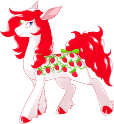 Size: 2800x3063 | Tagged: safe, artist:polyhexian, sugarberry, pony, g1, female, high res, simple background, solo, transparent background