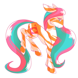 Size: 3600x3600 | Tagged: safe, artist:polyhexian, lovebeam, pony, g1, colorswirl ponies, female, high res, simple background, solo, transparent background