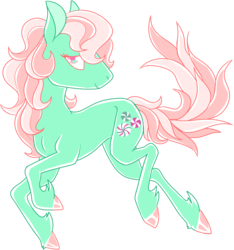 Size: 3141x3357 | Tagged: safe, artist:polyhexian, minty, pony, g3, female, high res, simple background, solo, transparent background