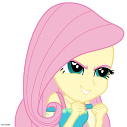 Size: 4371x4355 | Tagged: safe, artist:mandash1996, fluttershy, a fine line, equestria girls, g4, my little pony equestria girls: better together, absurd resolution, clothes, determination, determined, determined look, female, fluttershy's revenge, photo, simple background, solo, transparent background, vector