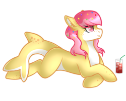 Size: 4350x3500 | Tagged: safe, artist:blocksy-art, oc, oc only, oc:sweet tooth, original species, shark pony, female, high res, prone, simple background, solo, transparent background