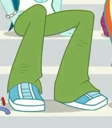 Size: 277x316 | Tagged: safe, screencap, captain planet, a queen of clubs, equestria girls, g4, my little pony equestria girls: better together, clothes, cropped, legs, pants, pictures of legs, shoes, sneakers