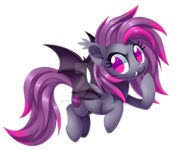 Size: 1024x878 | Tagged: safe, artist:centchi, oc, oc only, oc:iris flare, bat pony, pony, bat pony oc, ear fluff, female, mare, obtrusive watermark, simple background, solo, transparent background, watermark